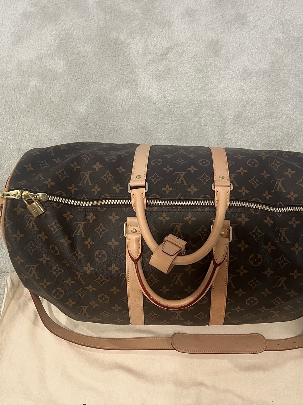 Louis Vuitton Monogram Canvas Duffel with Natural Vachetta Trim - Picture 4 of 8